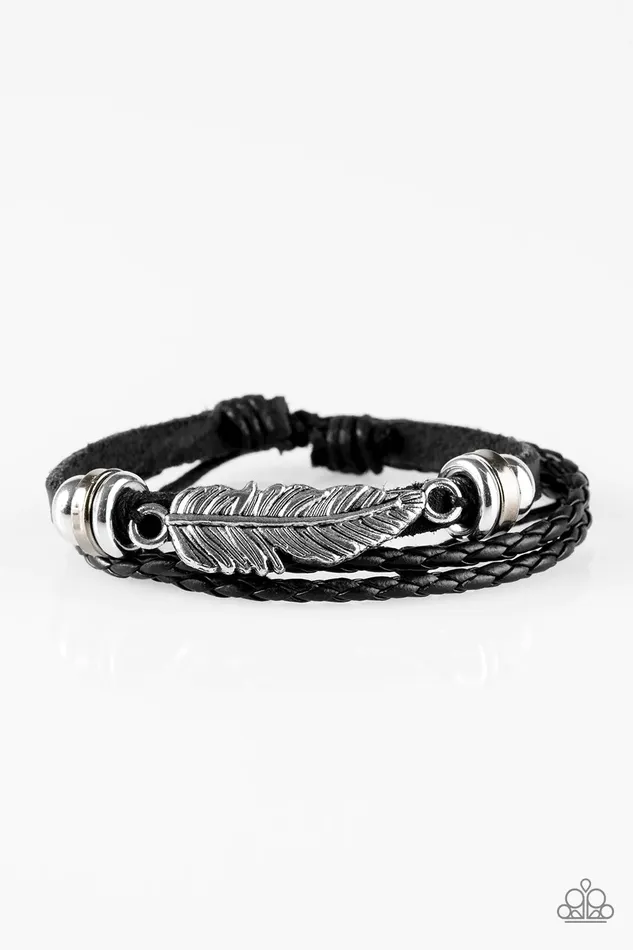 Paparazzi Jewelry Bracelets Paparazzi Bracelet Bow and SPARROW Black