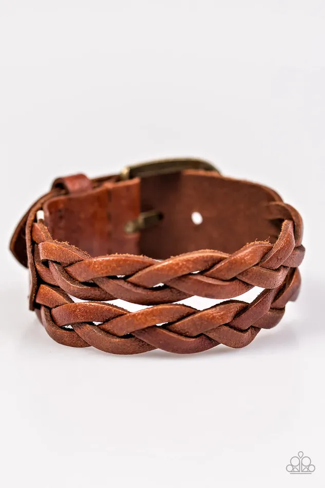 Paparazzi Jewelry Bracelets Paparazzi Bracelet BUCKLE Fever Brown