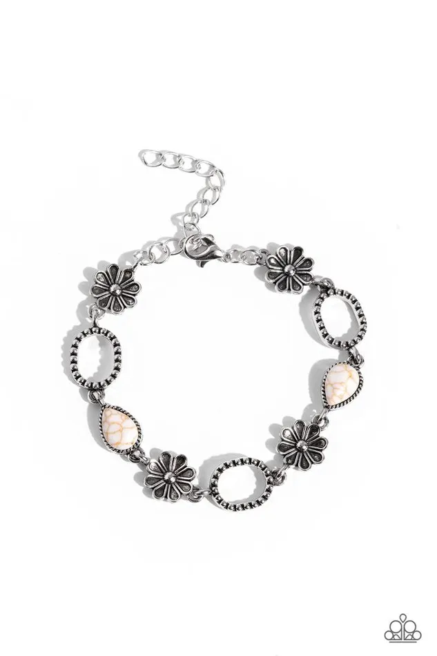 Paparazzi Jewelry Bracelets Paparazzi Bracelet Casablanca Craze White