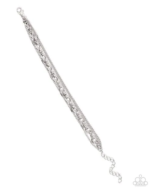 Paparazzi Jewelry Bracelets Paparazzi Bracelet Chained Celebration Silver Paparazzi Jewelry Bracelets Paparazzi Bracelet Chained Celebration Silver