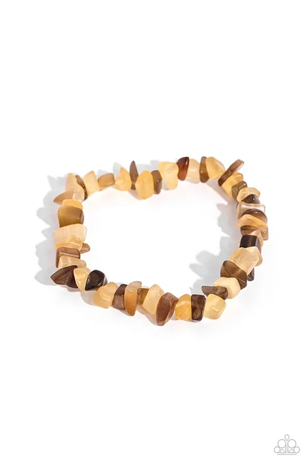 Paparazzi Jewelry Bracelets Paparazzi Bracelet Chiseled Cameo Brown Paparazzi Jewelry Bracelets Paparazzi Bracelet Chiseled Cameo Brown