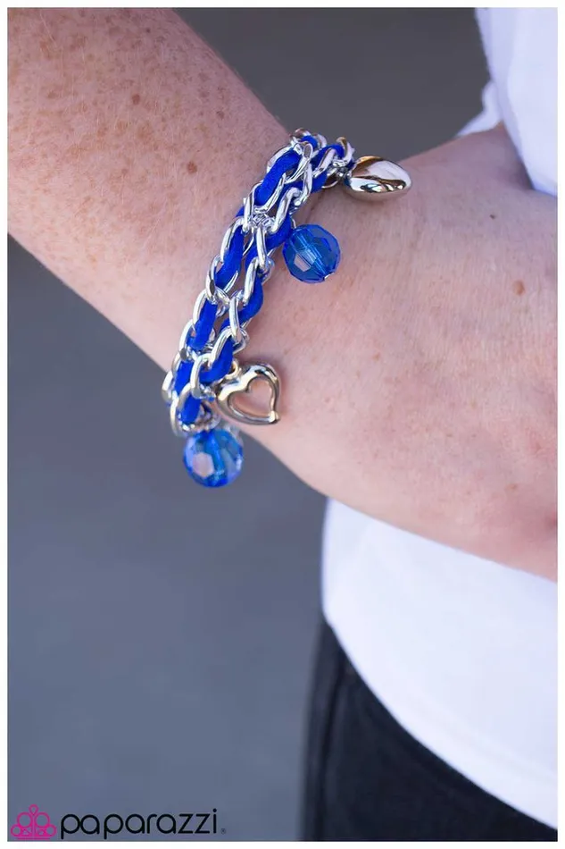 Paparazzi Jewelry Bracelets Paparazzi Bracelet Cold Hearted Blue