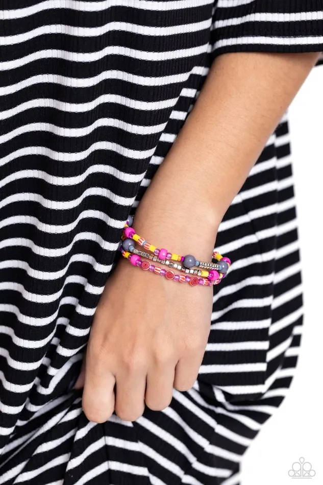 Paparazzi Jewelry Bracelets Paparazzi Bracelet Confident Collision Silver
