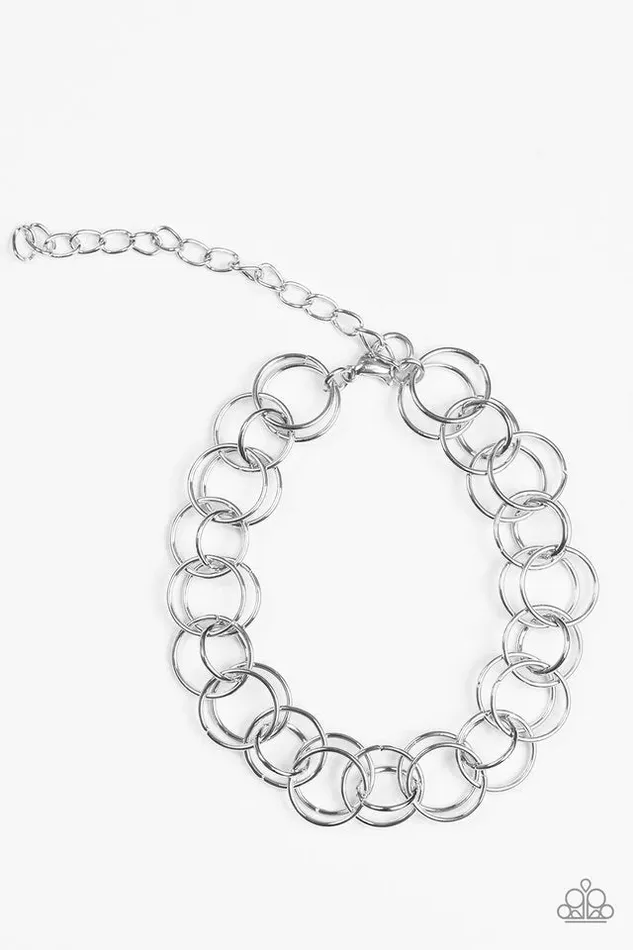 Paparazzi Jewelry Bracelets Paparazzi Bracelet Contemporary Circus Silver