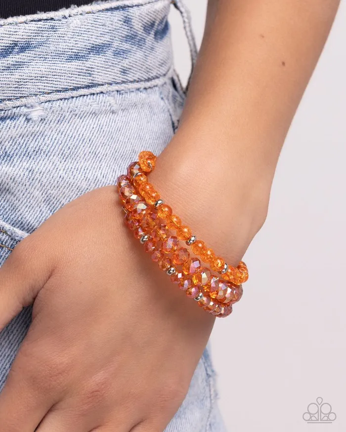 Paparazzi Jewelry Bracelets Paparazzi Bracelet Cultured Cause Orange