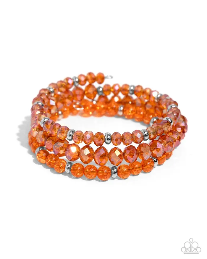 Paparazzi Jewelry Bracelets Paparazzi Bracelet Cultured Cause Orange