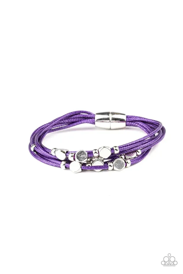 Paparazzi Jewelry Bracelets Paparazzi Bracelet Cut The Cord Purple