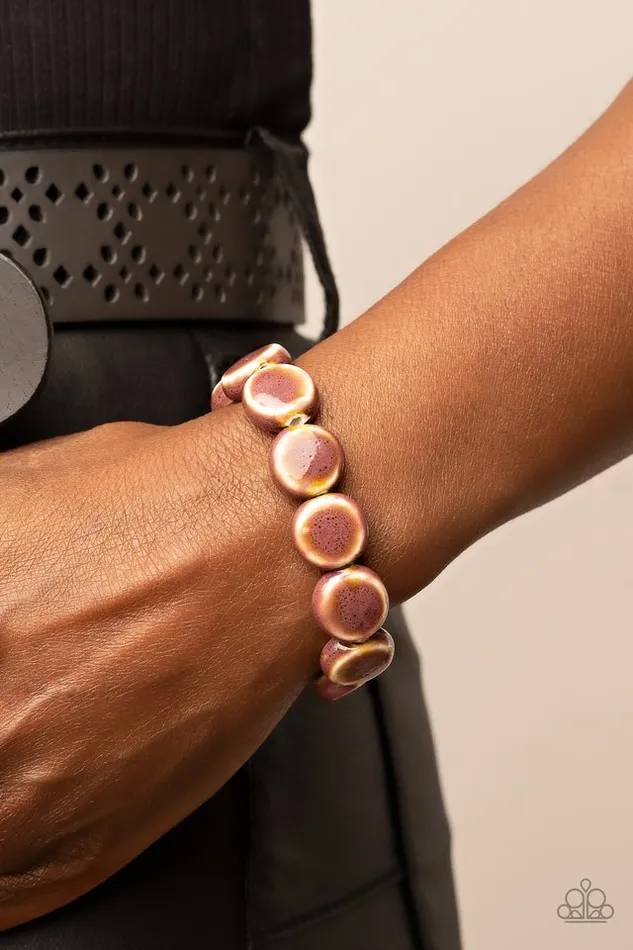 Paparazzi Jewelry Bracelets Paparazzi Bracelet Earthy Entrada Brown