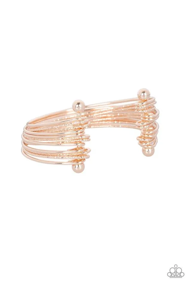 Paparazzi Jewelry Bracelets Paparazzi Bracelet Endlessly Empress Rose Gold