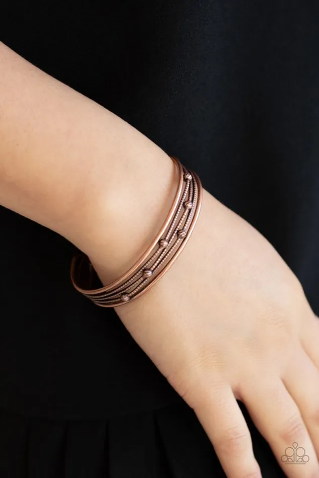 Paparazzi Jewelry Bracelets Paparazzi Bracelet Extra Expressive Copper