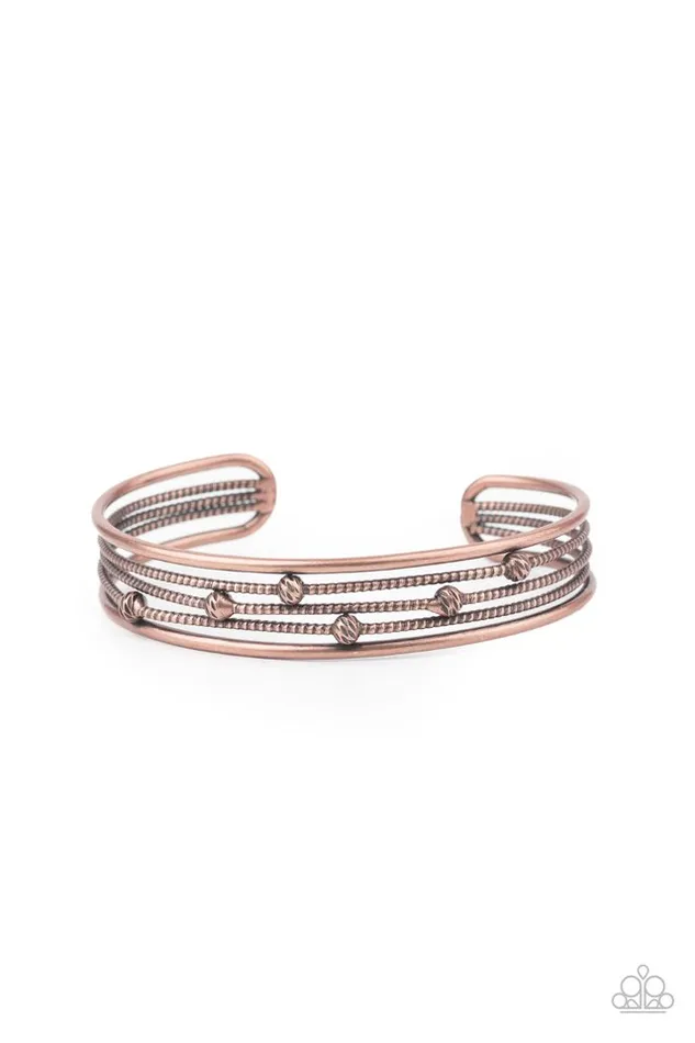Paparazzi Jewelry Bracelets Paparazzi Bracelet Extra Expressive Copper