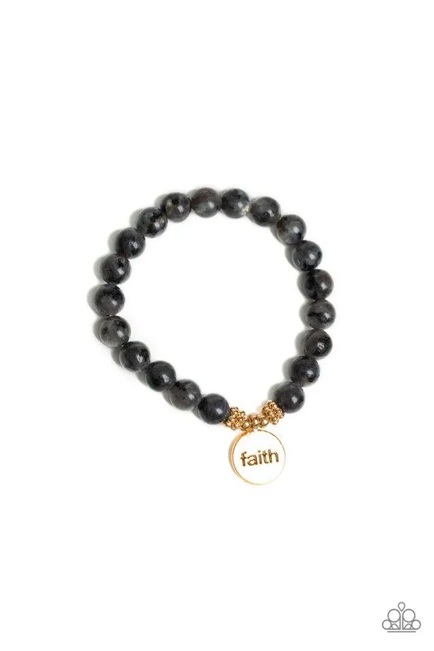 Paparazzi Jewelry Bracelets Paparazzi Bracelet FAITH It Till You Make It Black