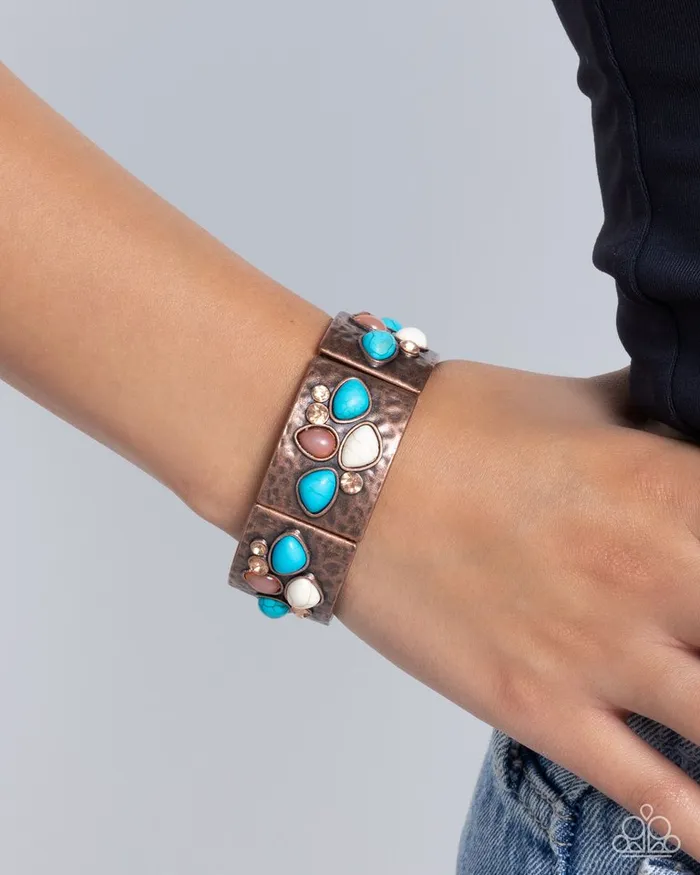 Paparazzi Jewelry Bracelets Paparazzi Bracelet Folksy Fame Copper