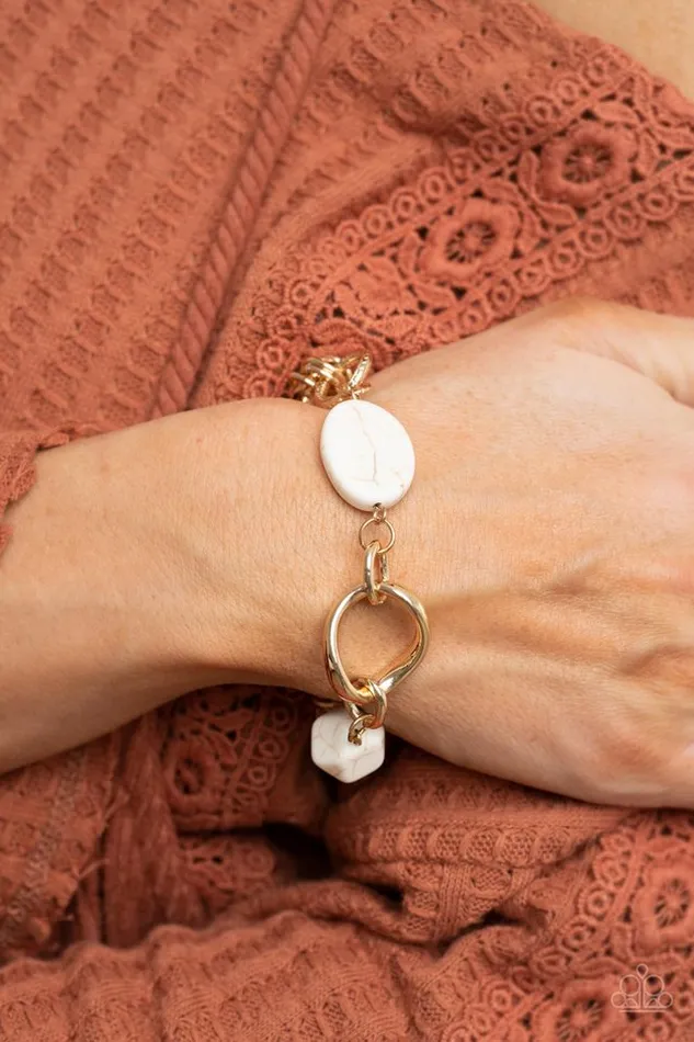 Paparazzi Jewelry Bracelets Paparazzi Bracelet Hola SONORA White