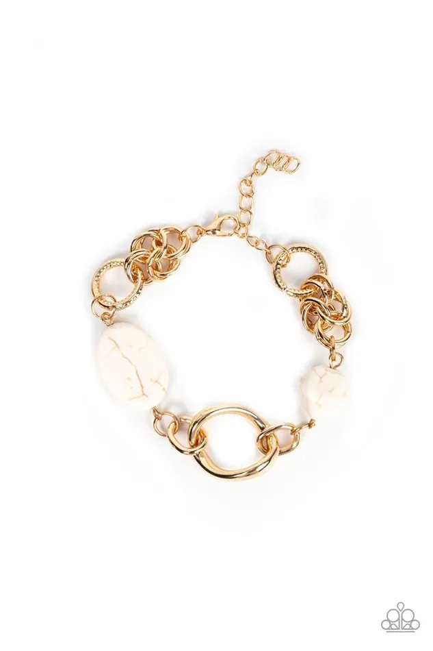 Paparazzi Jewelry Bracelets Paparazzi Bracelet Hola SONORA White Paparazzi Jewelry Bracelets Paparazzi Bracelet Hola SONORA White
