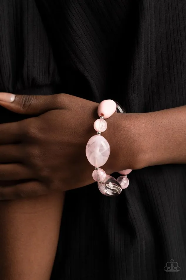 Paparazzi Jewelry Bracelets Paparazzi Bracelet I Need a STAYCATION Pink
