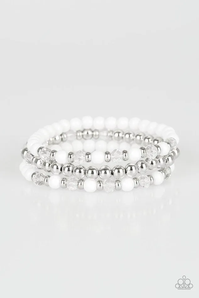 Paparazzi Jewelry Bracelets Paparazzi Bracelet Irresistibly Irresistible White