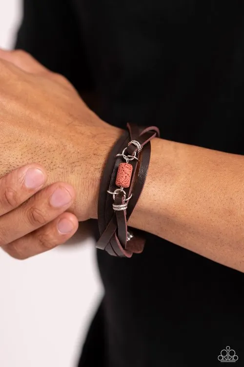 Paparazzi Jewelry Bracelets Paparazzi Bracelet Metamorphic Monument Red