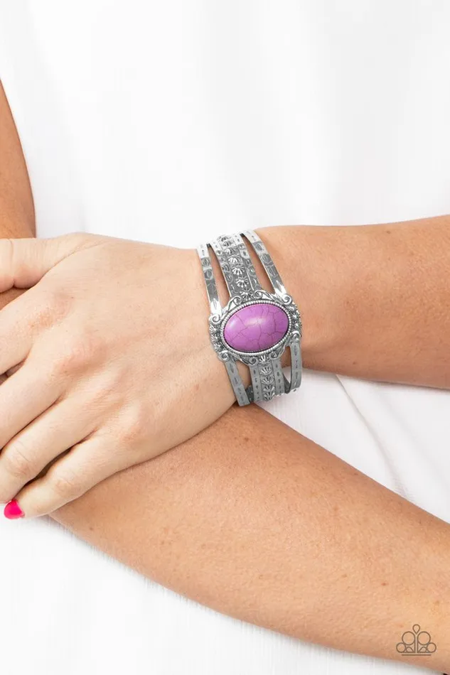 Paparazzi Jewelry Bracelets Paparazzi Bracelet Mojave Mecca Purple