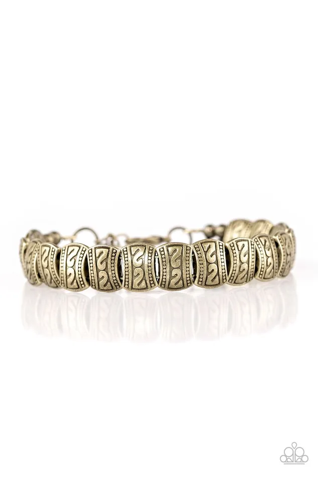 Paparazzi Jewelry Bracelets Paparazzi Bracelet Montezuma Mountains Brass