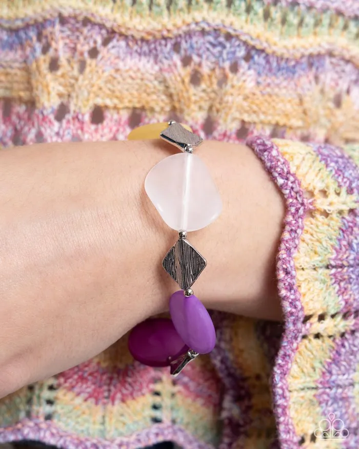 Paparazzi Jewelry Bracelets Paparazzi Bracelet Reflective Ratio Purple