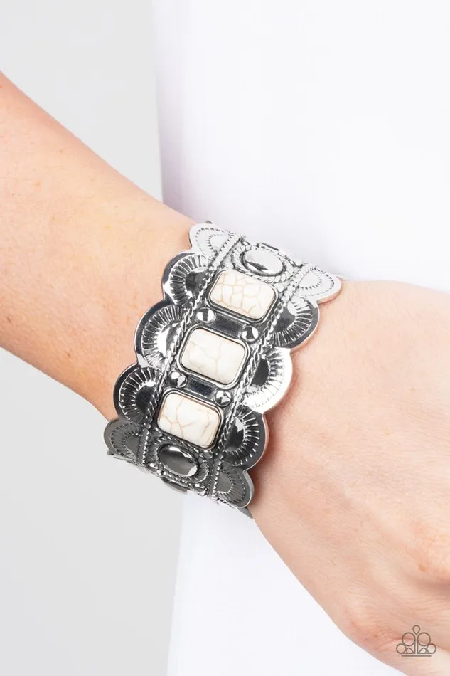 Paparazzi Jewelry Bracelets Paparazzi Bracelet Rio Rancho Retreat White