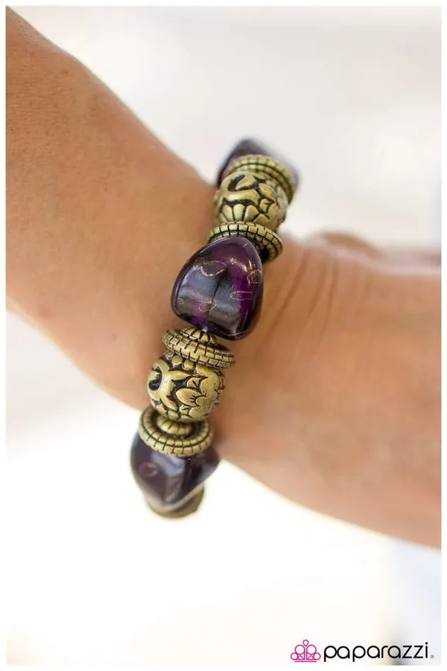 Paparazzi Jewelry Bracelets Paparazzi Bracelet Rock Your World Purple