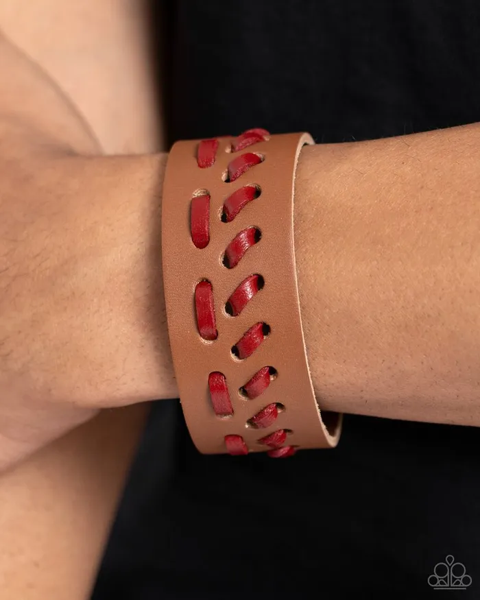 Paparazzi Jewelry Bracelets Paparazzi Bracelet ROUTED to the Spot Brown