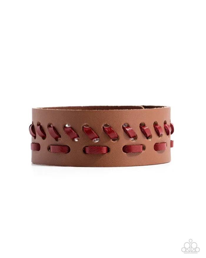 Paparazzi Jewelry Bracelets Paparazzi Bracelet ROUTED to the Spot Brown Paparazzi Jewelry Bracelets Paparazzi Bracelet ROUTED to the Spot Brown