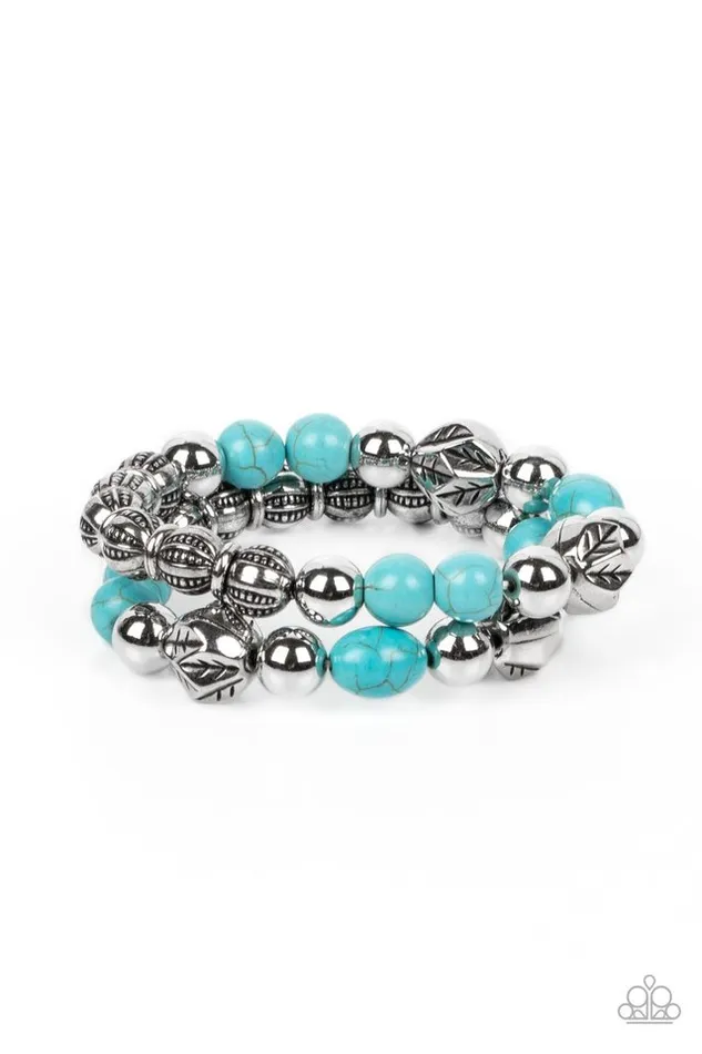 Paparazzi Jewelry Bracelets Paparazzi Bracelet Sagebrush Saga Blue Paparazzi Jewelry Bracelets Paparazzi Bracelet Sagebrush Saga Blue