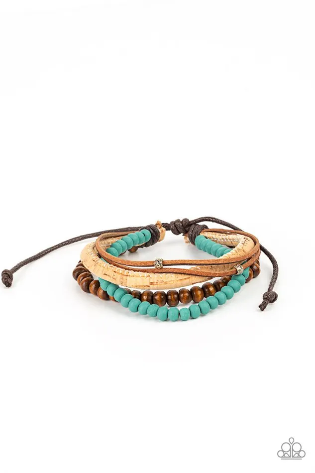 Paparazzi Jewelry Bracelets Paparazzi Bracelet STACK To Basics Blue Paparazzi Jewelry Bracelets Paparazzi Bracelet STACK To Basics Blue