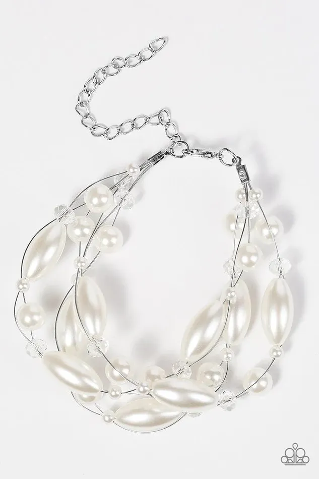 Paparazzi Jewelry Bracelets Paparazzi Bracelet Then Comes Marriage White