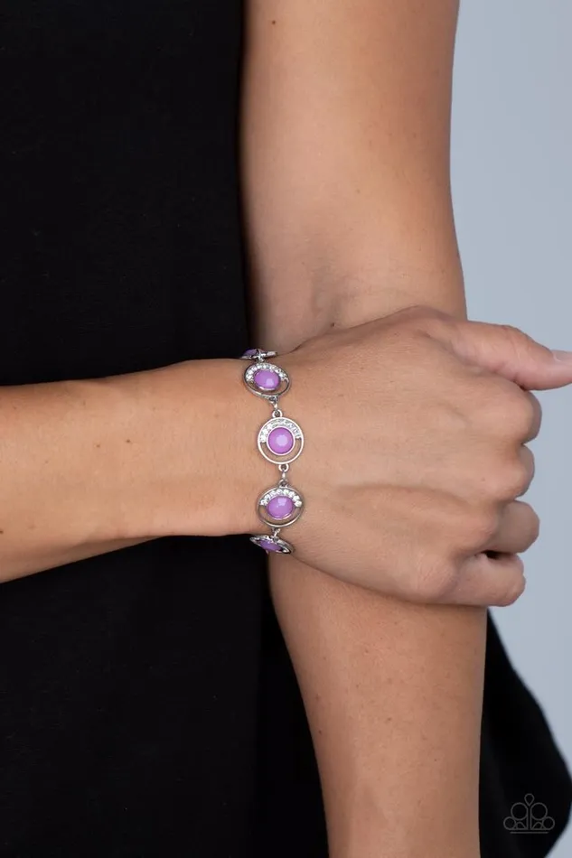 Paparazzi Jewelry Bracelets Paparazzi Bracelet Twinkling Trajectory Purple