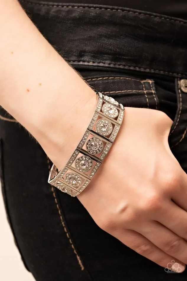Paparazzi Jewelry Bracelets Paparazzi Bracelet Ultra Upscale White