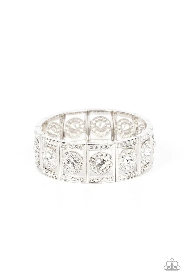 Paparazzi Jewelry Bracelets Paparazzi Bracelet Ultra Upscale White Paparazzi Jewelry Bracelets Paparazzi Bracelet Ultra Upscale White