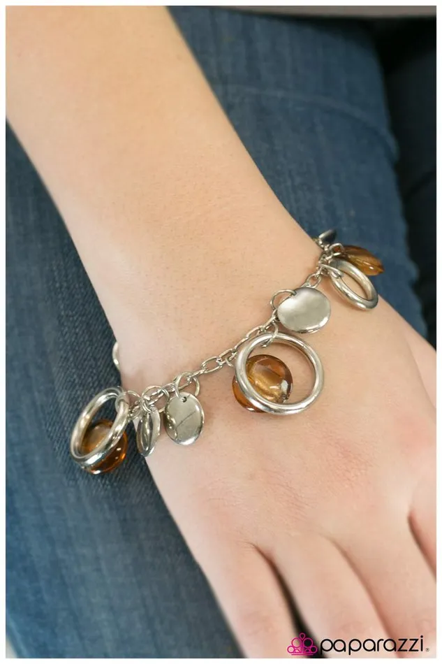 Paparazzi Jewelry Bracelets Paparazzi Bracelet Weather the StormBrown
