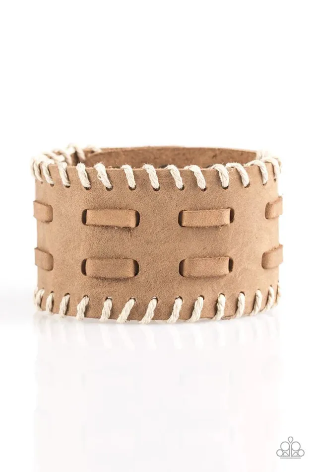Paparazzi Jewelry Bracelets Paparazzi Bracelet West RIDE Story Brown