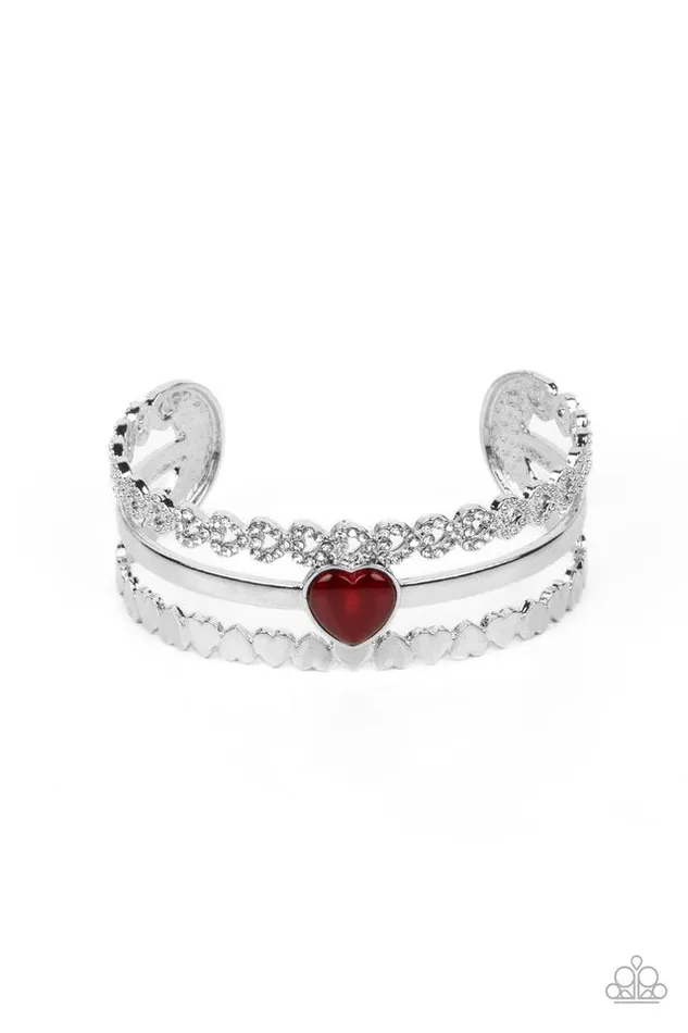 Paparazzi Jewelry Bracelets Paparazzi Bracelet You Win My Heart Red Paparazzi Jewelry Bracelets Paparazzi Bracelet You Win My Heart Red