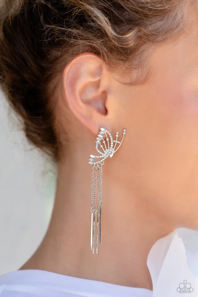 Paparazzi Jewelry Earrings Paparazzi Earring A Few Of My Favorite WINGS White