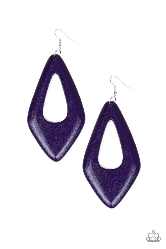 Paparazzi Jewelry Earrings Paparazzi Earring A SHORE Bet Purple