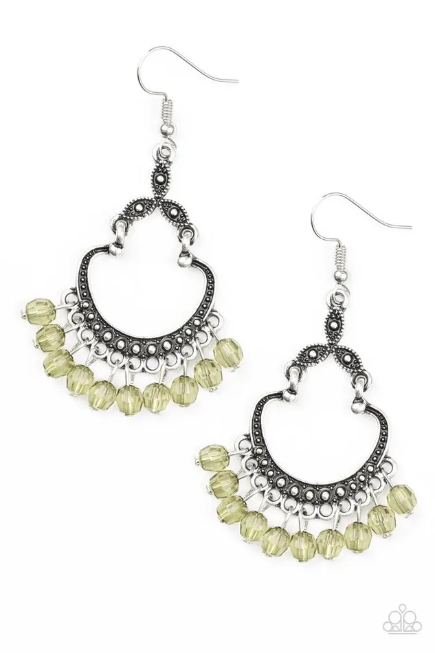 Paparazzi Jewelry Earrings Paparazzi Earring Babe Alert Green