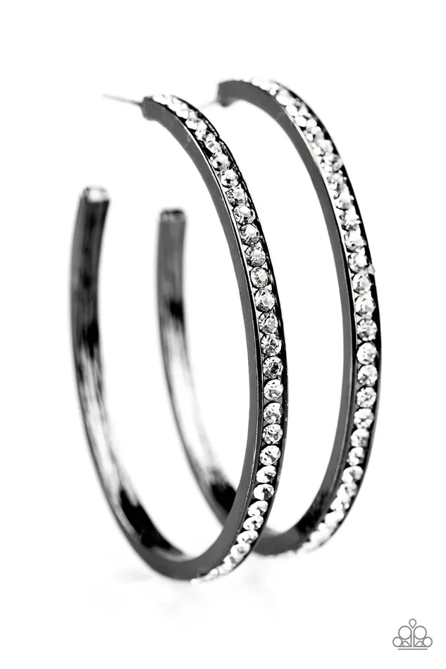 Paparazzi Jewelry Earrings Paparazzi Earring Celebrity Sparkle Black
