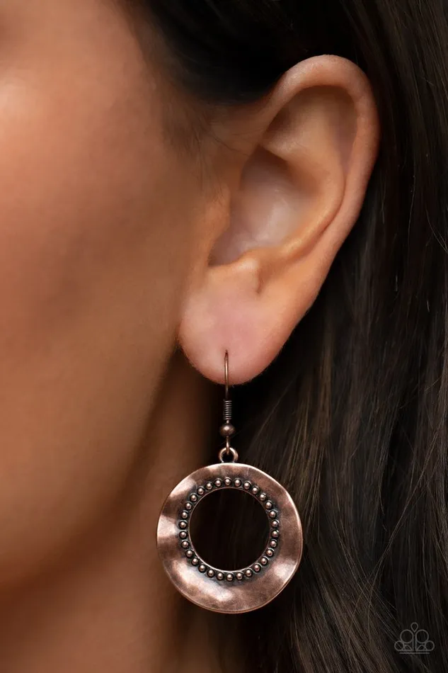 Paparazzi Jewelry Earrings Paparazzi Earring Desert Diversity Copper