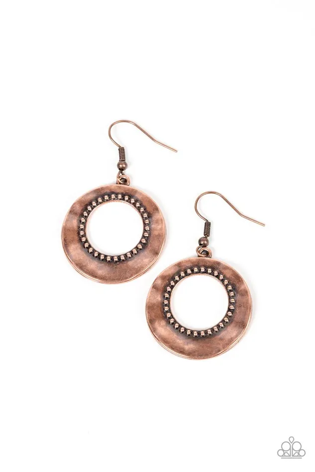 Paparazzi Jewelry Earrings Paparazzi Earring Desert Diversity Copper