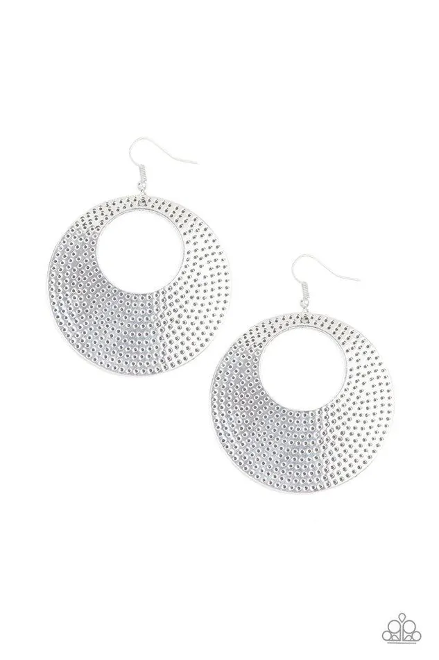 Paparazzi Jewelry Earrings Paparazzi Earring Dotted Delicacy Silver