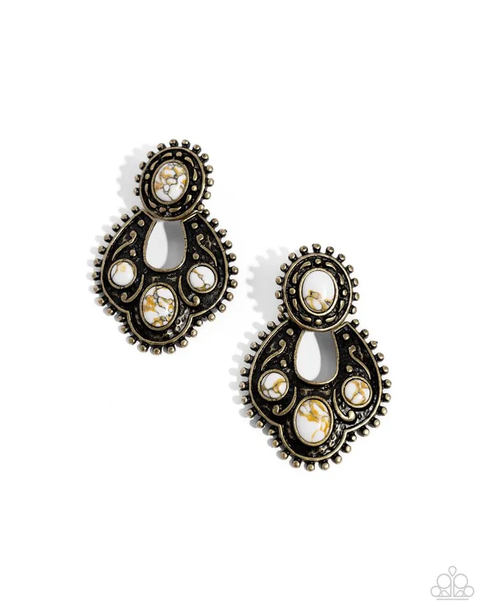 Paparazzi Jewelry Earrings Paparazzi Earring Handcrafted Horseshoe Brass Paparazzi Jewelry Earrings Paparazzi Earring Handcrafted Horseshoe Brass