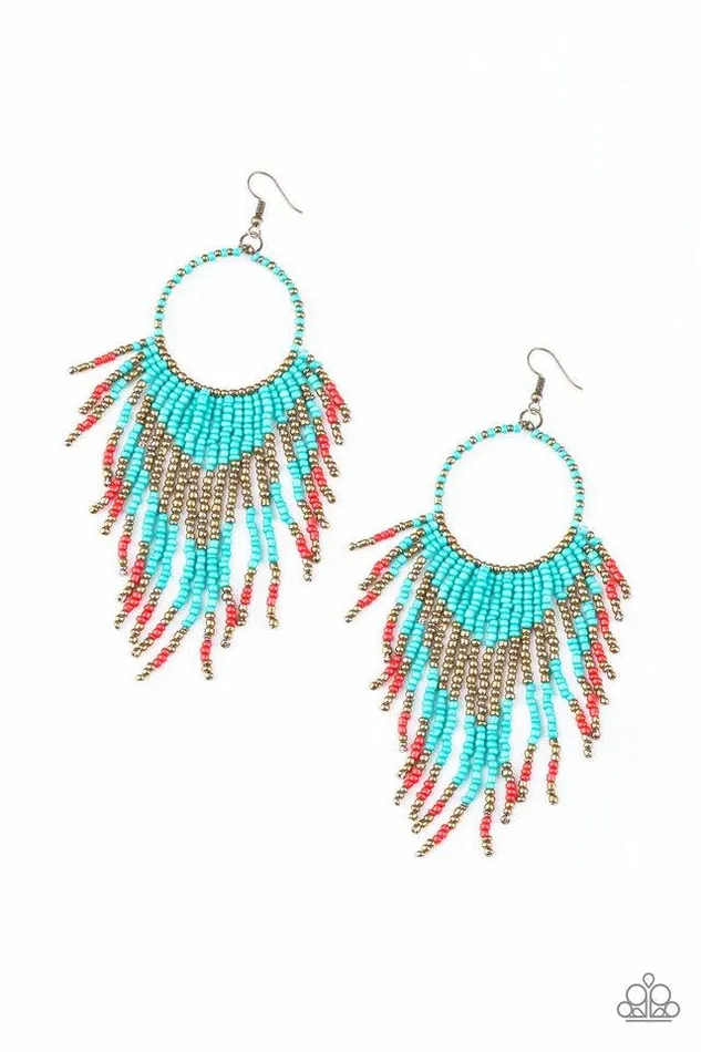 Paparazzi Jewelry Earrings Paparazzi Earring Live Off The BADLANDS Multi