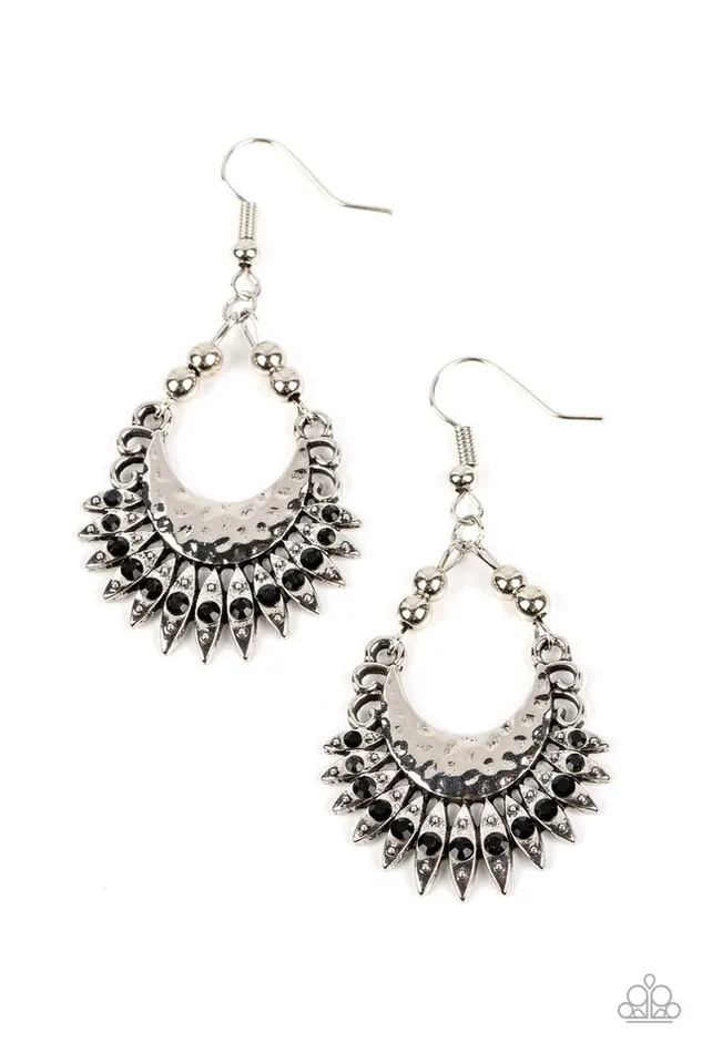 Paparazzi Jewelry Earrings Paparazzi Earring Lunar Luxury Black Paparazzi Jewelry Earrings Paparazzi Earring Lunar Luxury Black