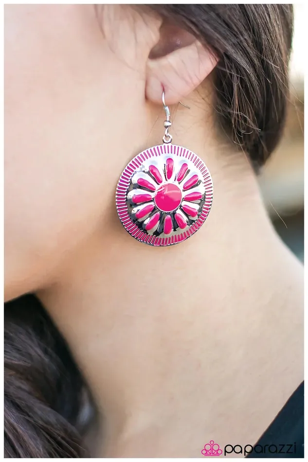 Paparazzi Jewelry Earrings Paparazzi Earring Make It Shine Pink