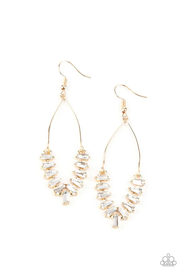 Paparazzi Jewelry Earrings Paparazzi Earring Me Myself and ICE Gold Paparazzi Jewelry Earrings Paparazzi Earring Me Myself and ICE Gold